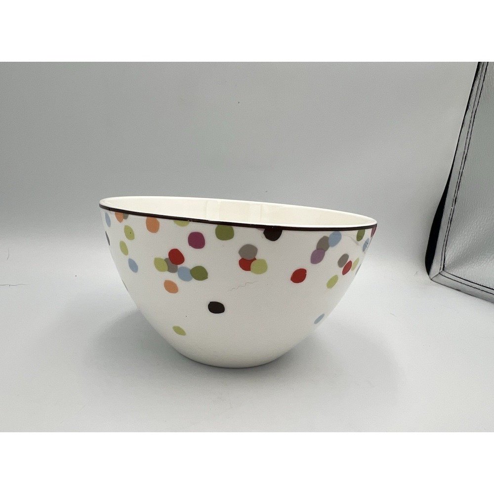 Kate Spade Lenox‎ Market Street Collection Confetti Soup Cereal Bowls Polka Dot